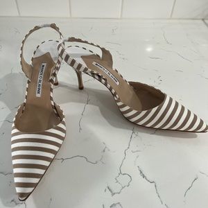 Manolo Blahnik Slingback Carolyne Striped